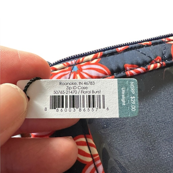 Vera Bradley “Floral Burst” Zip ID Case - Picture 5 of 8